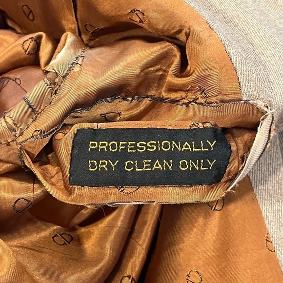 Christian Dior 70s Vintage Beige Three Button Formal Overcoat Mens Sz 40 Medium - Picture 5 of 15